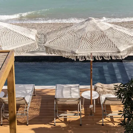 Cavo Dio 1 - Beachfront Bliss - Cozy Pool Sunset Lägenhet