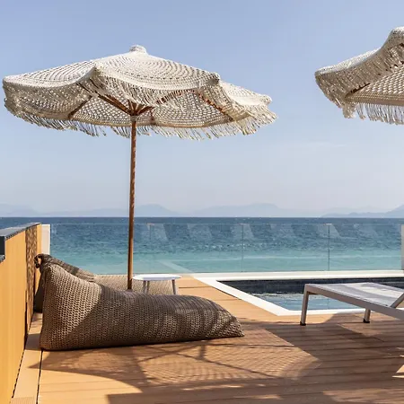 Lägenhet Cavo Dio 1 - Beachfront Bliss - Cozy Pool Sunset *